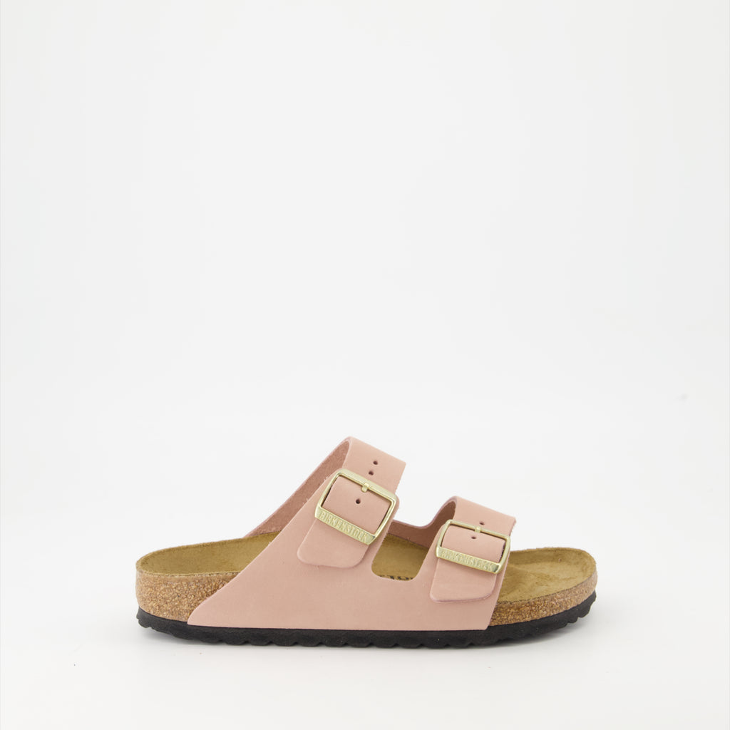 Zapatos abiertos Claquettes Arizona Birkenstock Rosa Femme