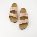 Zapatos abiertos Claquettes Arizona Birkenstock Rosa Femme