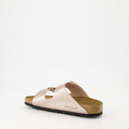 Sapatos abertos Chinelos Arizona Birko-Flor Birkenstock Rosa Femme