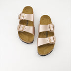 Sapatos abertos Chinelos Arizona Birko-Flor Birkenstock Rosa Femme