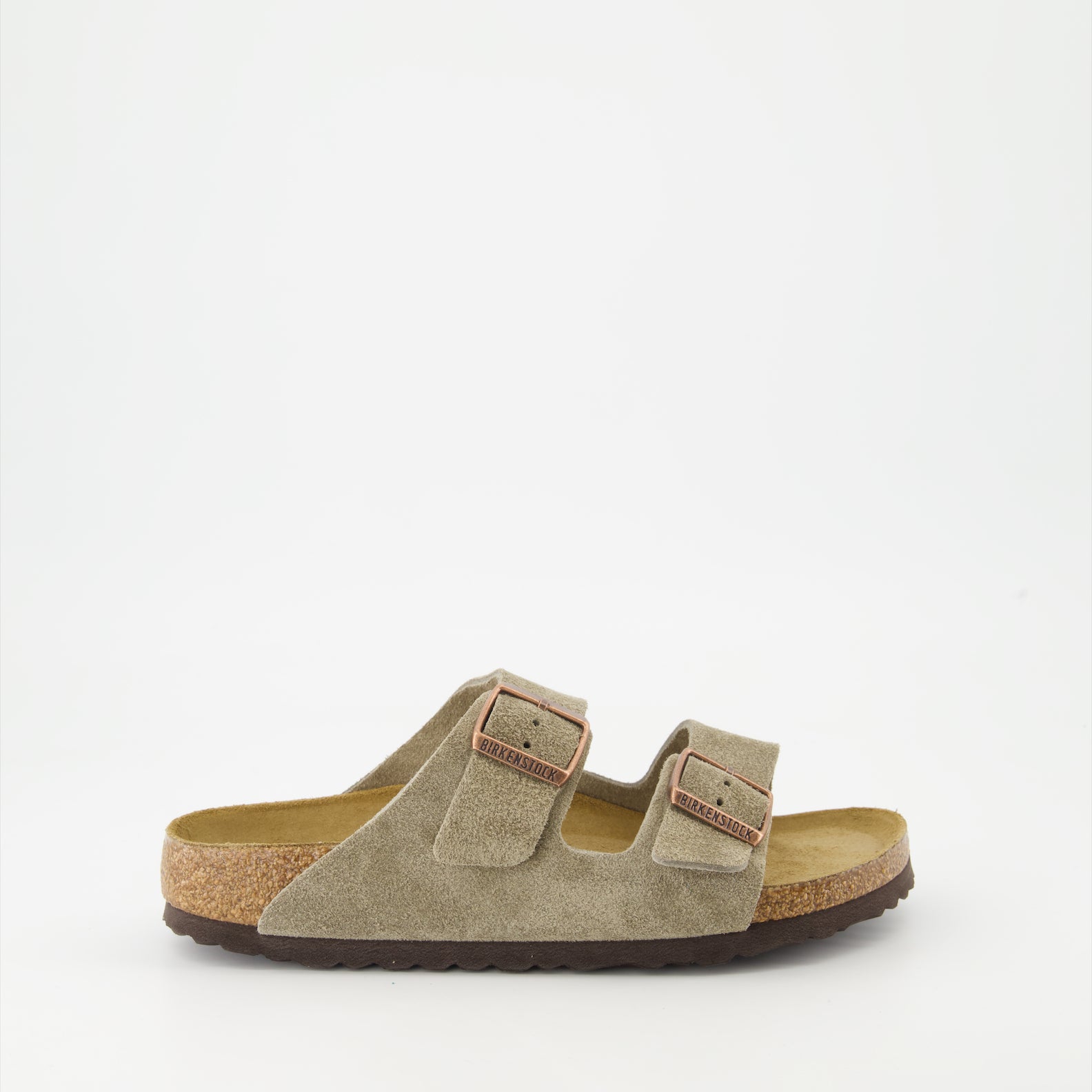 Chaussures ouvertes Claquettes Arizona Birkenstock Beige Homme