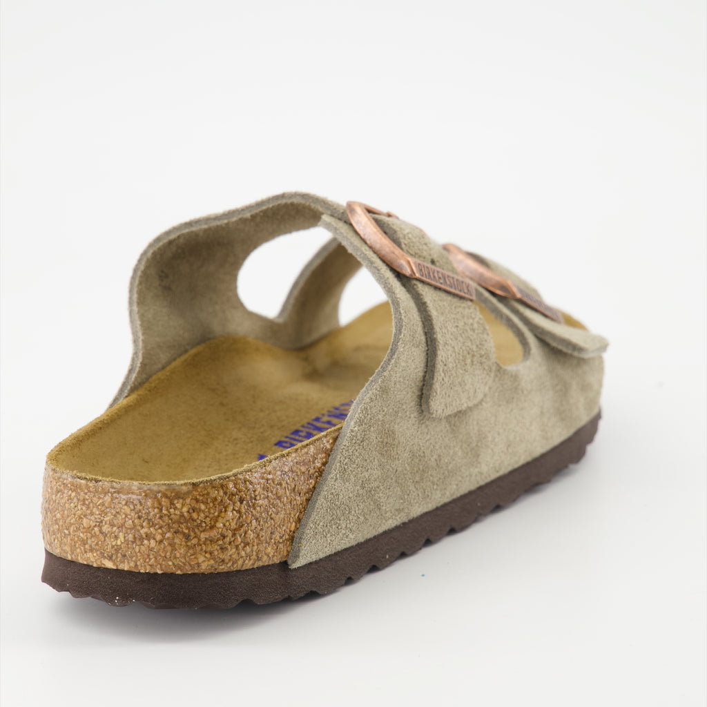 Chaussures ouvertes Claquettes Arizona Birkenstock Beige Homme