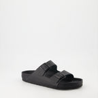 Sapatos abertos Claquettes Arizona Birkenstock Preto Homme