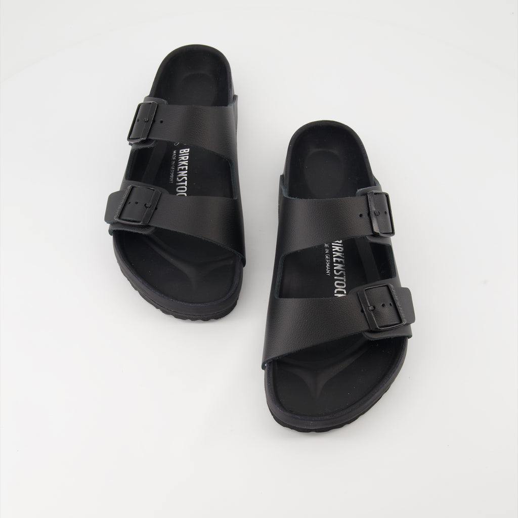 Sapatos abertos Claquettes Arizona Birkenstock Preto Homme