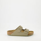オープントゥシューズ アリゾナ ビルコ-フロー サンダル Birkenstock カーキ Homme