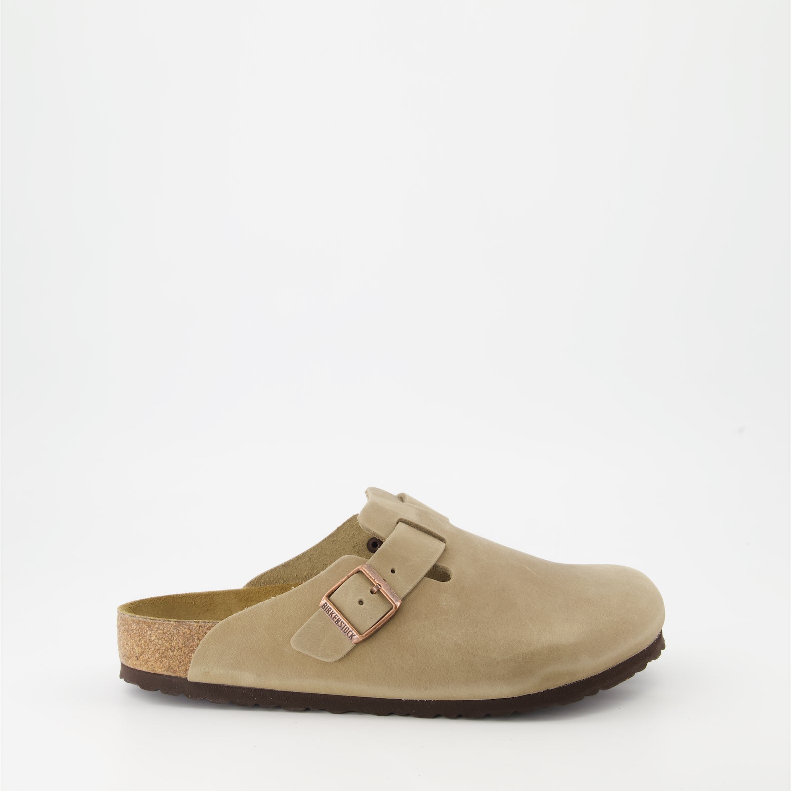 Chaussures ouvertes Mules Boston Birkenstock Beige Homme