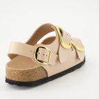 Chaussures ouvertes Sandales Milano Big Buckle Birkenstock Beige Femme