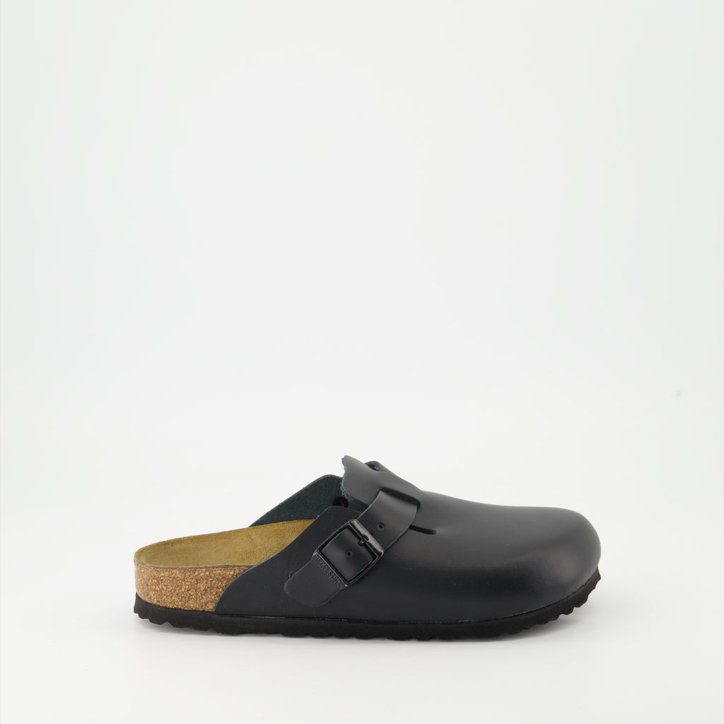 Zapatos abiertos Boston Mules Birkenstock Negro Femme