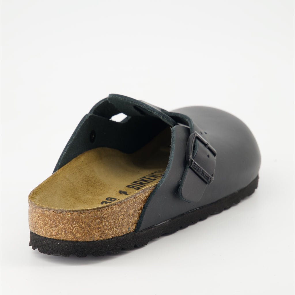 Zapatos abiertos Boston Mules Birkenstock Negro Femme