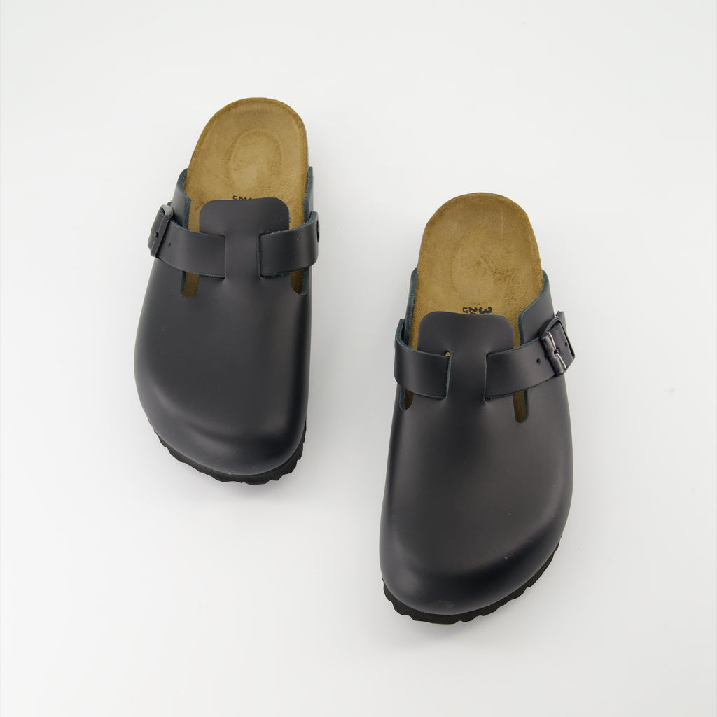 Zapatos abiertos Boston Mules Birkenstock Negro Femme