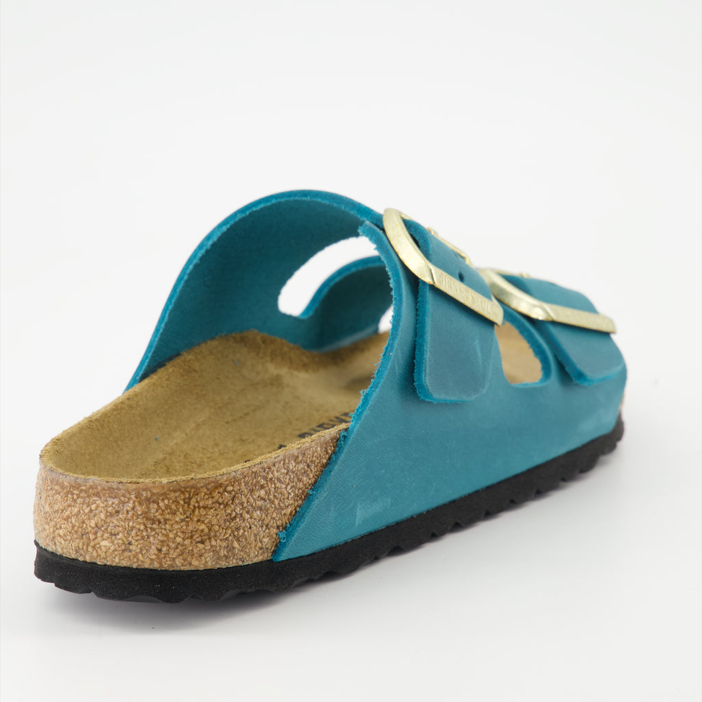 Sapatos abertos Claquettes Arizona Birkenstock Azul Femme