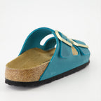 Sapatos abertos Claquettes Arizona Birkenstock Azul Femme
