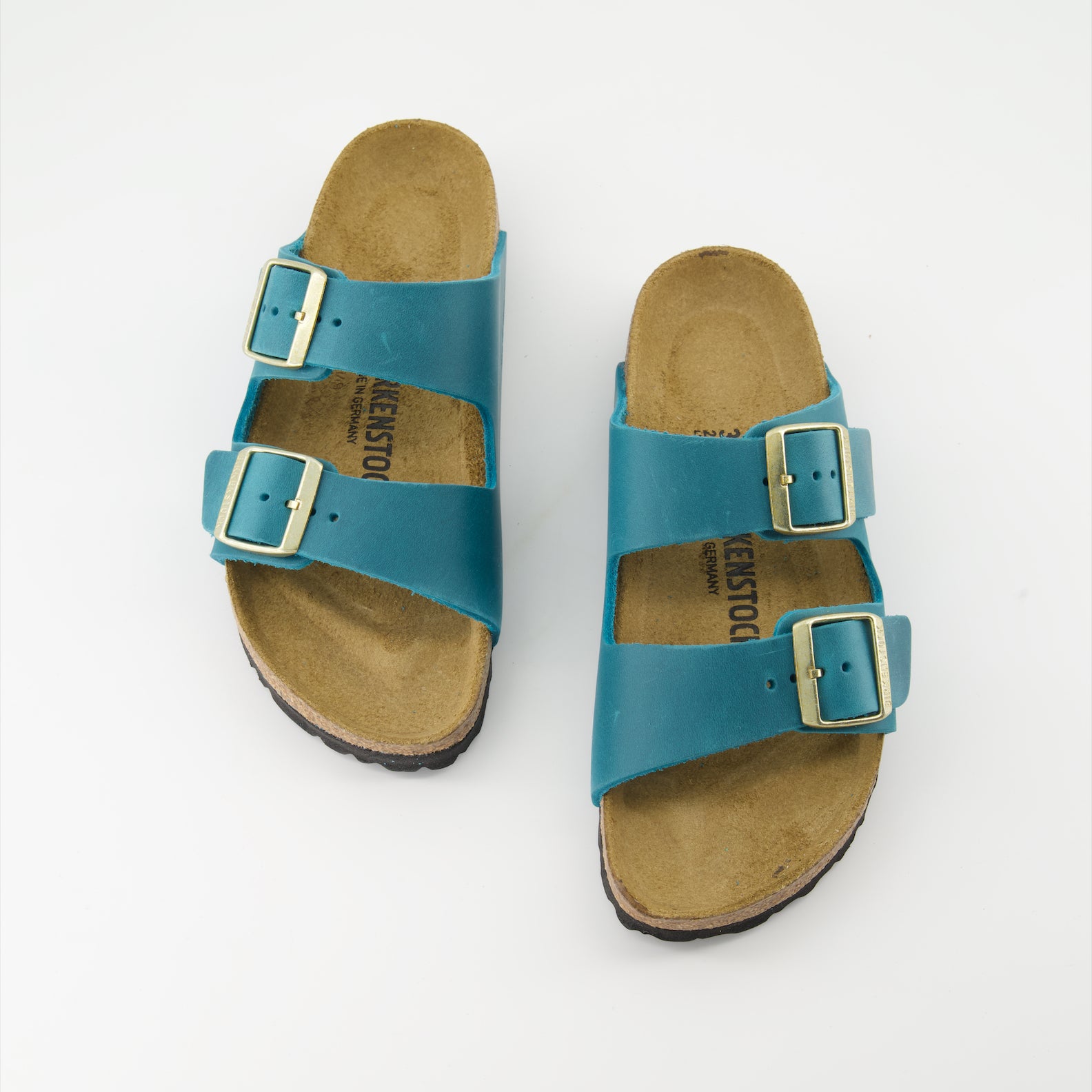 Zapatos abiertos Claquettes Arizona Birkenstock Azul Femme