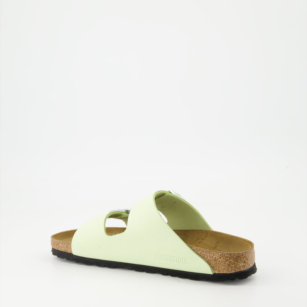 Sapatos abertos Chinelos Arizona Birkenstock Verde Femme