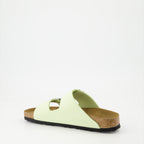 Sapatos abertos Chinelos Arizona Birkenstock Verde Femme