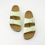 Sapatos abertos Chinelos Arizona Birkenstock Verde Femme