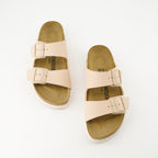Scarpe aperte Pantofole Arizona Birko-Flor Birkenstock Beige Femme