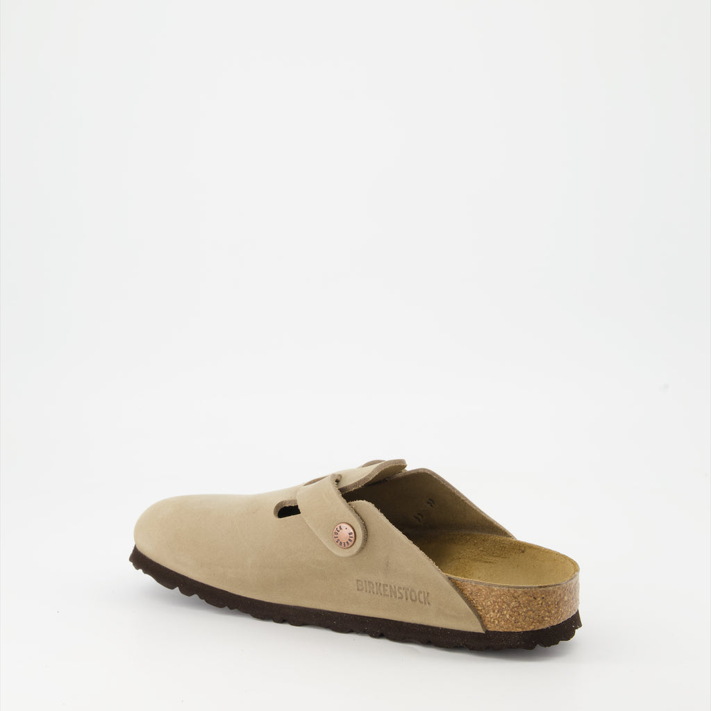 Offene schuhe Boston Mules Birkenstock Beige Femme