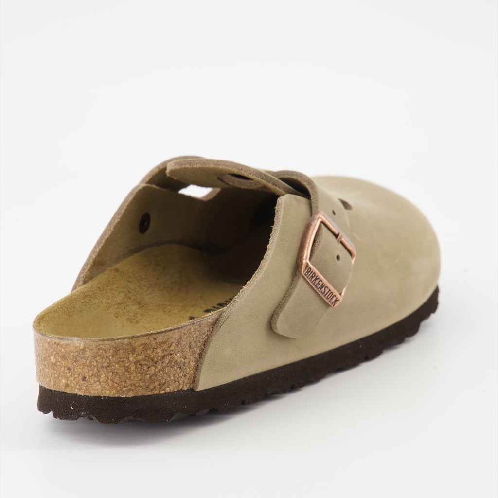 Offene schuhe Boston Mules Birkenstock Beige Femme