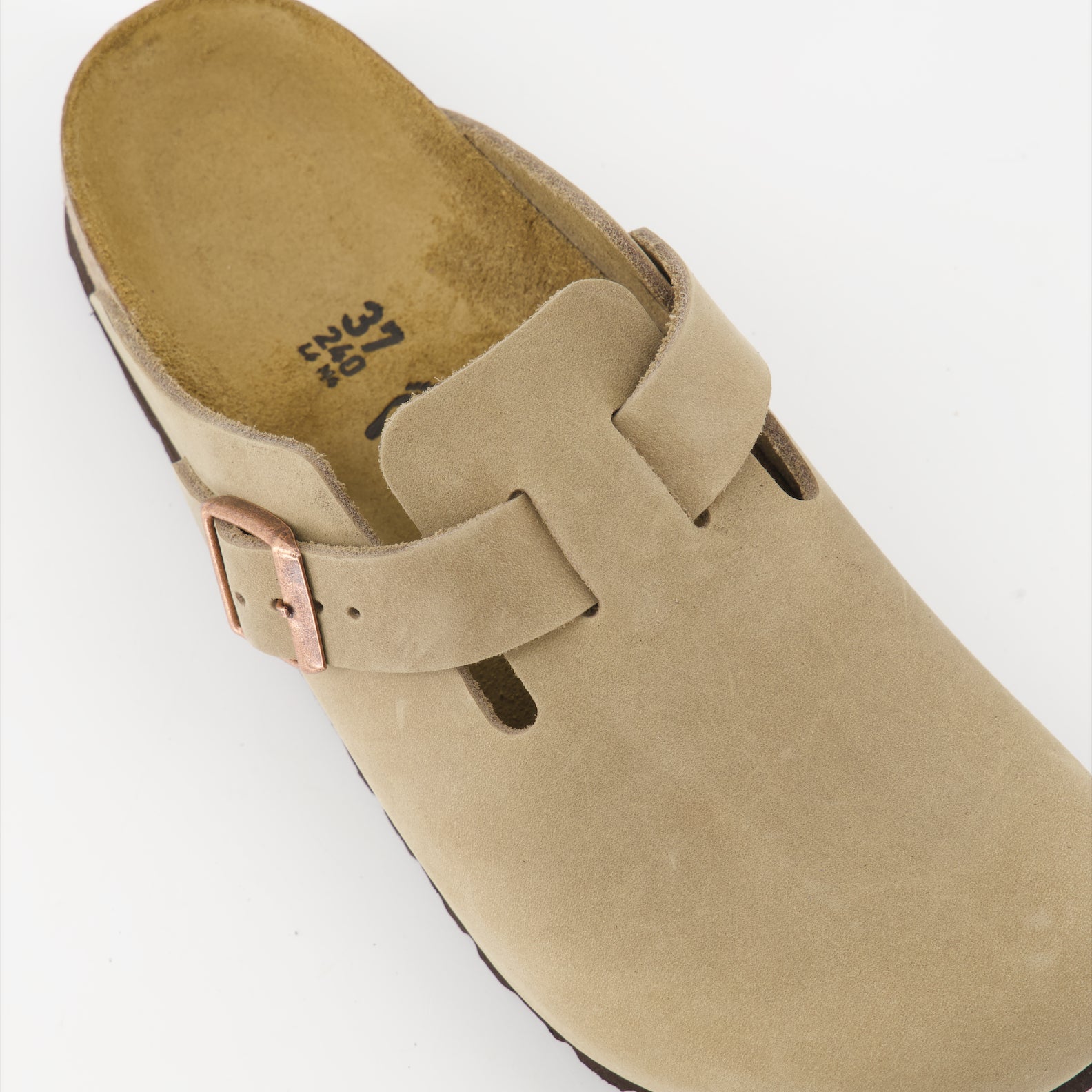 Offene schuhe Boston Mules Birkenstock Beige Femme