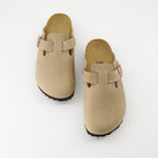 오픈 슈즈 보스턴 뮬 Birkenstock 베이지 Femme