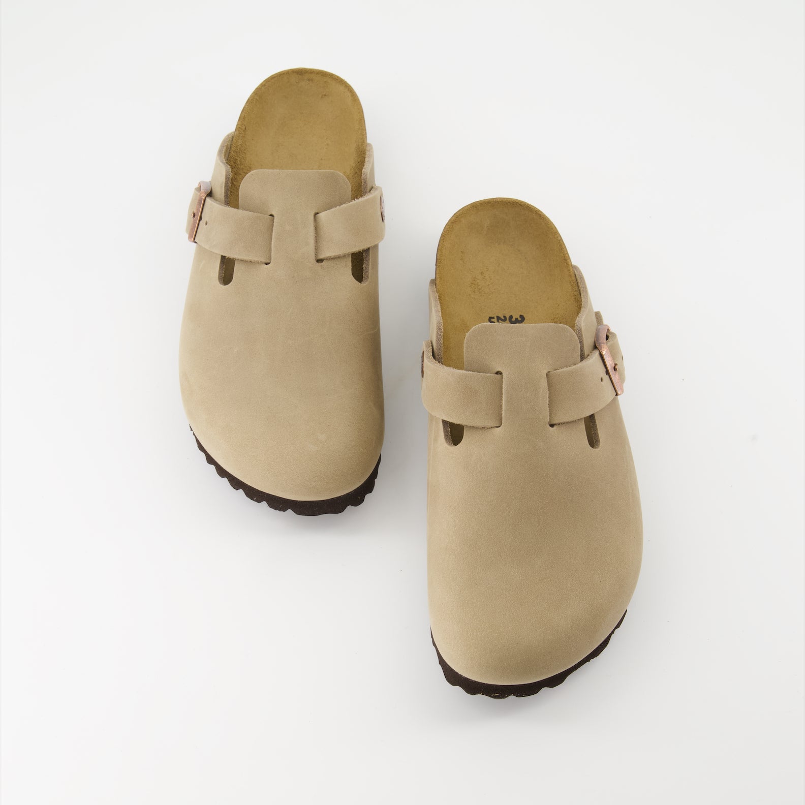 Offene schuhe Boston Mules Birkenstock Beige Femme