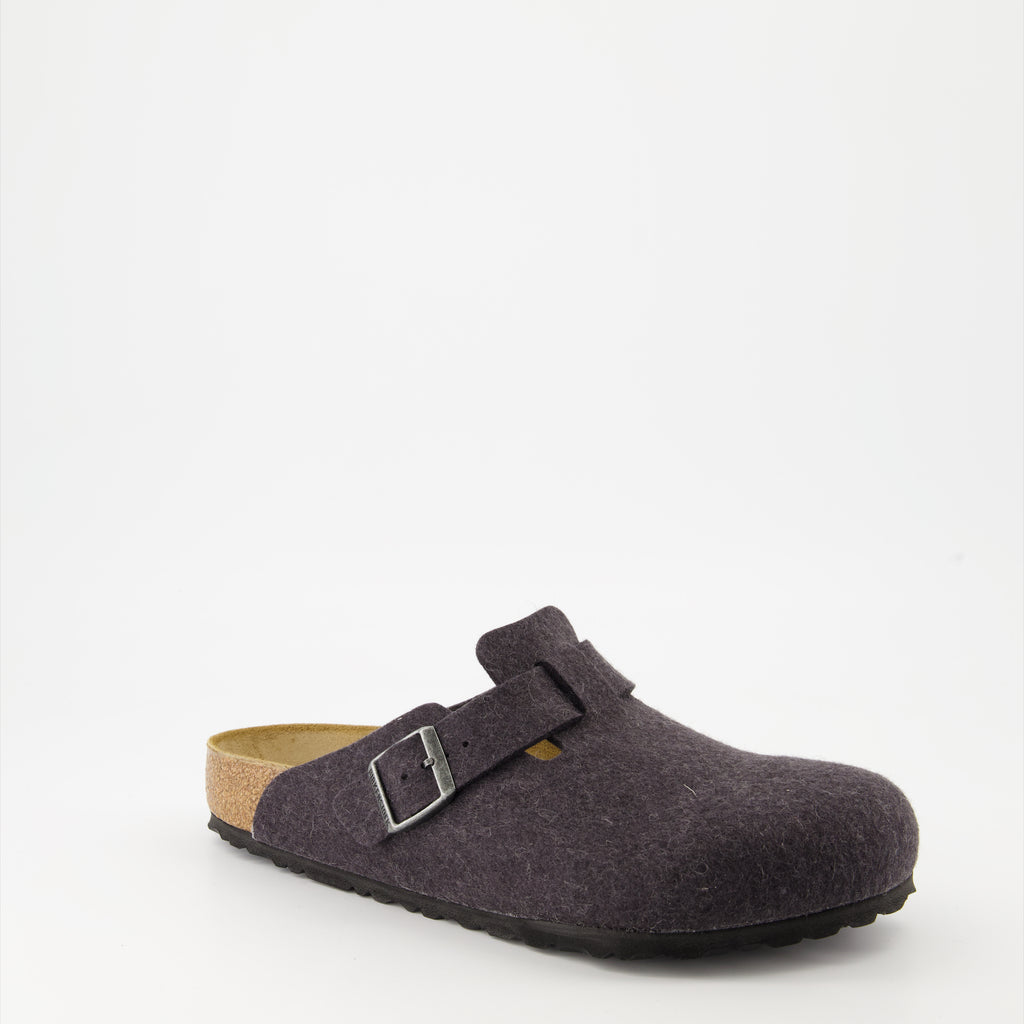 Chaussures ouvertes Mules Boston Birkenstock Gris Homme