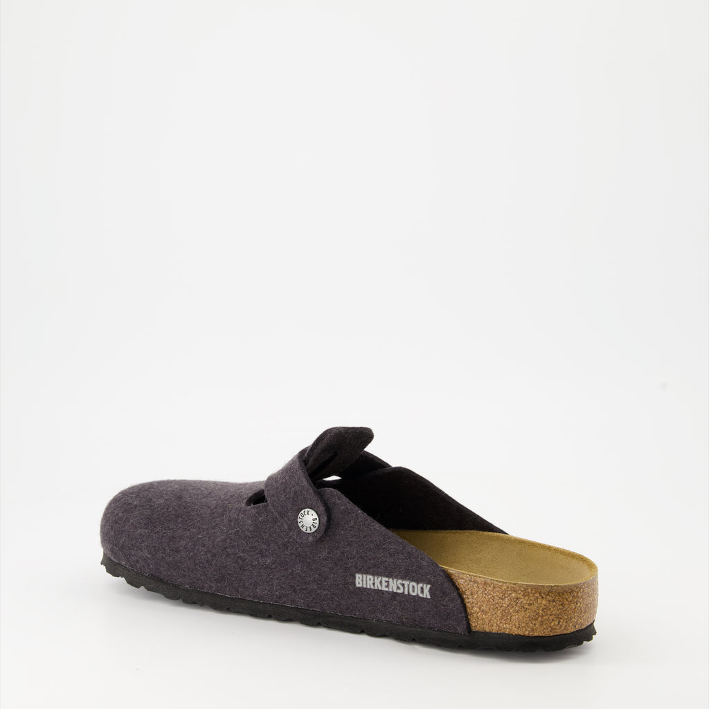 Chaussures ouvertes Mules Boston Birkenstock Gris Homme