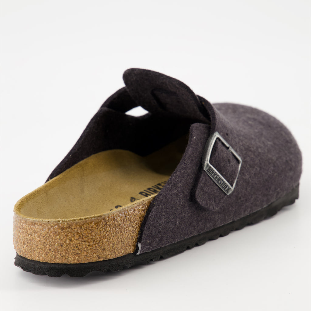 Chaussures ouvertes Mules Boston Birkenstock Gris Homme