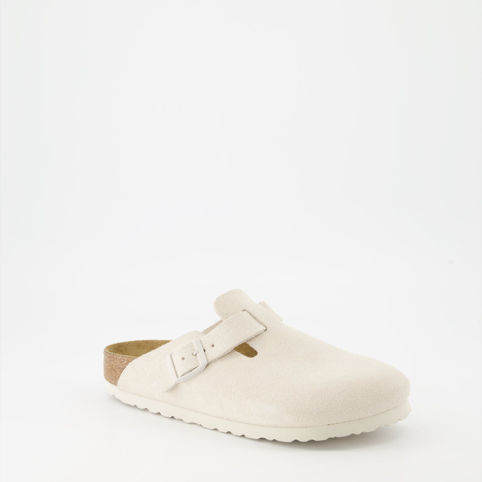 Chaussures ouvertes Mules Boston Birkenstock Blanc Femme