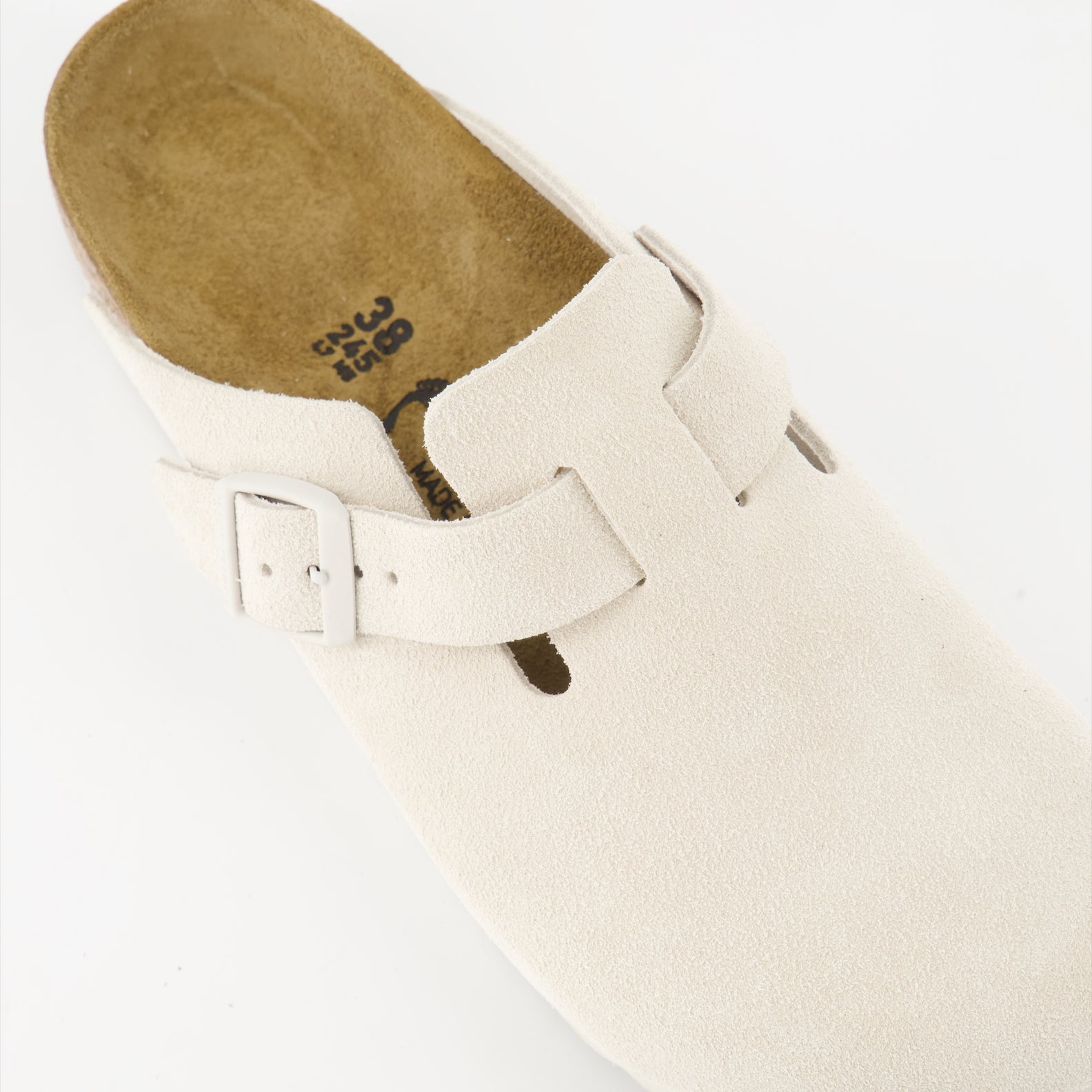 Chaussures ouvertes Mules Boston Birkenstock Blanc Femme