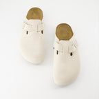 Chaussures ouvertes Mules Boston Birkenstock Blanc Femme