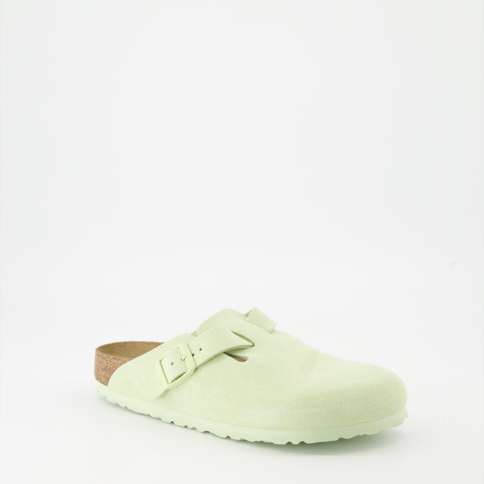 Chaussures ouvertes Mules Boston Birkenstock Vert Femme