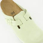 Chaussures ouvertes Mules Boston Birkenstock Vert Femme