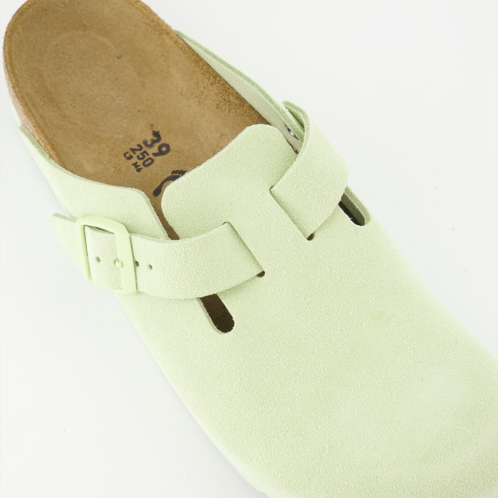 Chaussures ouvertes Mules Boston Birkenstock Vert Femme