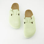 Chaussures ouvertes Mules Boston Birkenstock Vert Femme