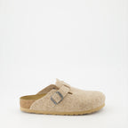 Chaussures ouvertes Mules Boston Birkenstock Beige Femme