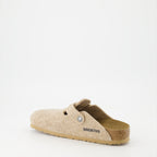 Chaussures ouvertes Mules Boston Birkenstock Beige Femme