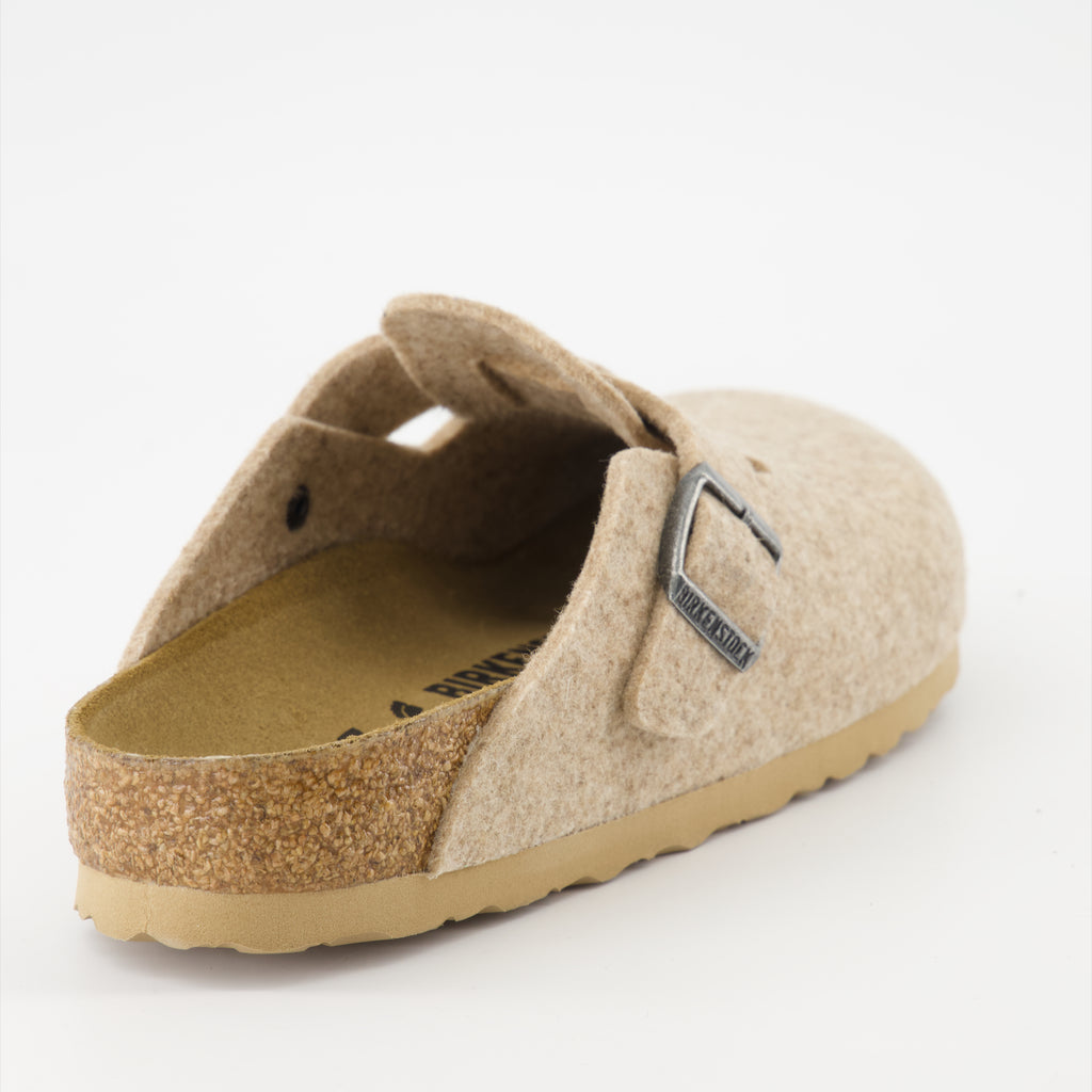 Chaussures ouvertes Mules Boston Birkenstock Beige Femme