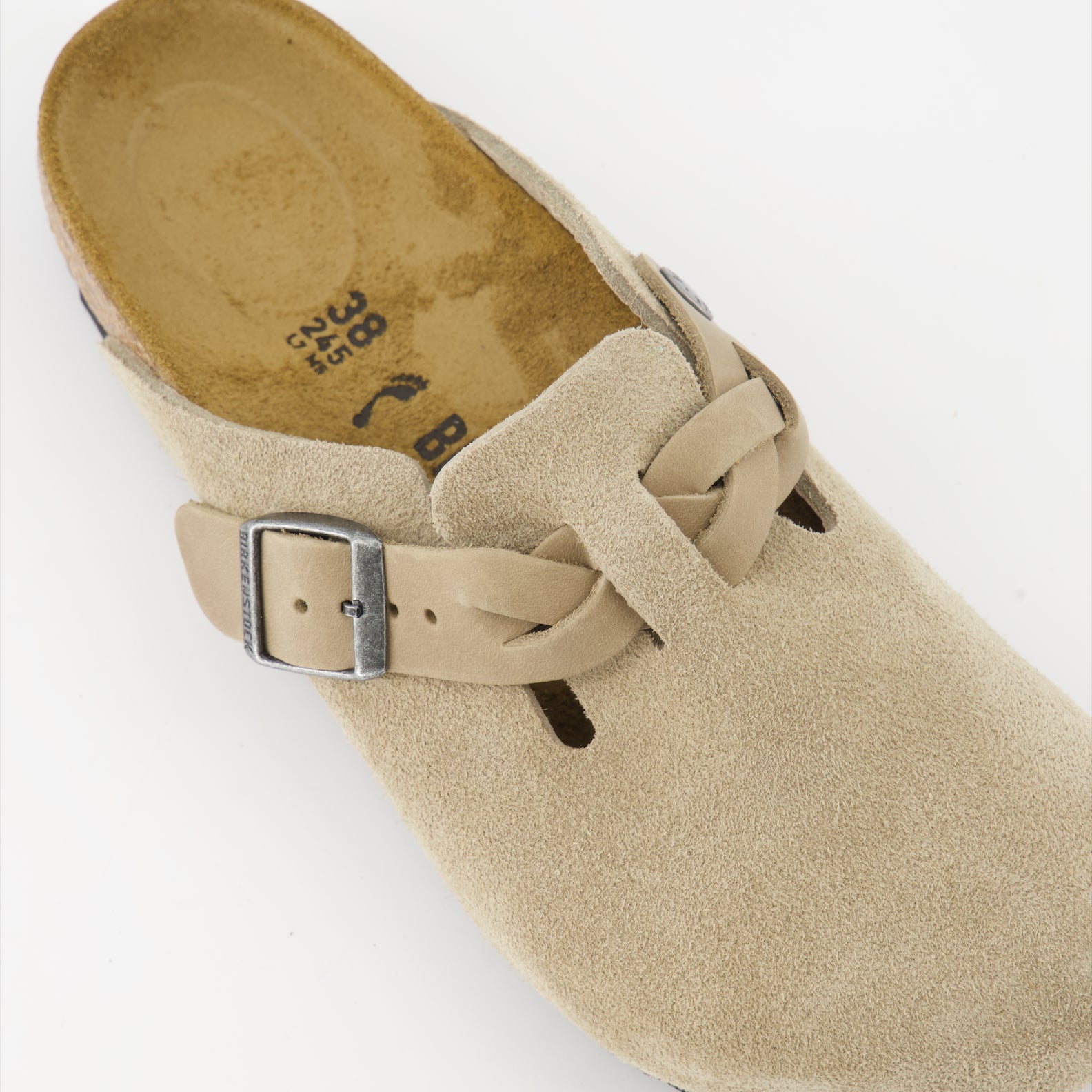Chaussures ouvertes Mules Boston Birkenstock Beige Femme