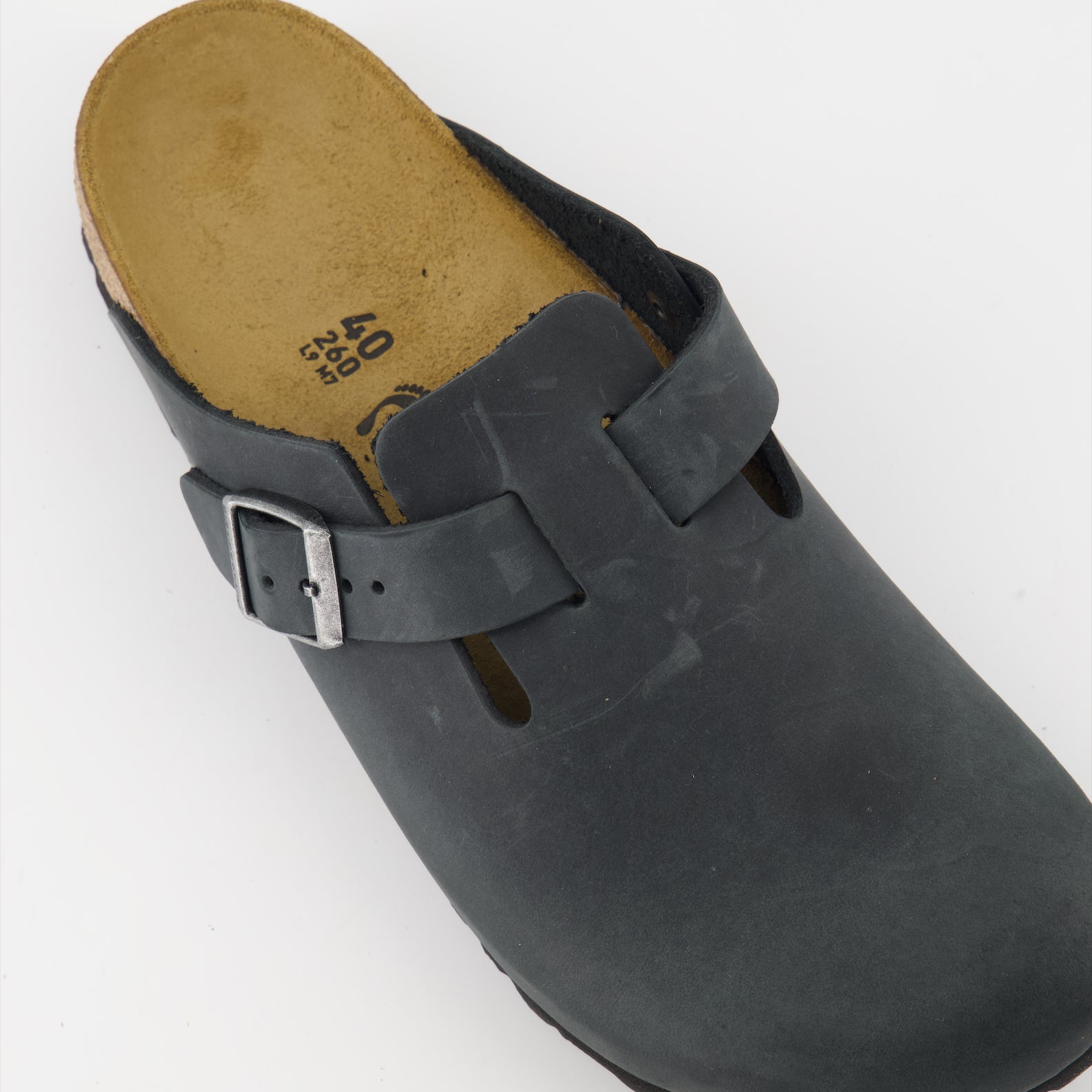 Offene schuhe Boston Mules Birkenstock Schwarz Femme
