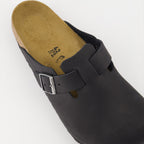 Sapatos abertos Mules Boston Birkenstock Preto Homme