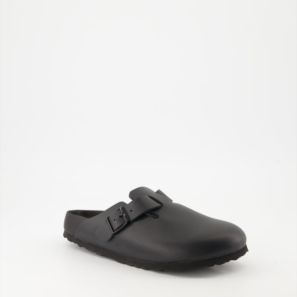 Chaussures ouvertes Mules Boston Birkenstock Noir Femme