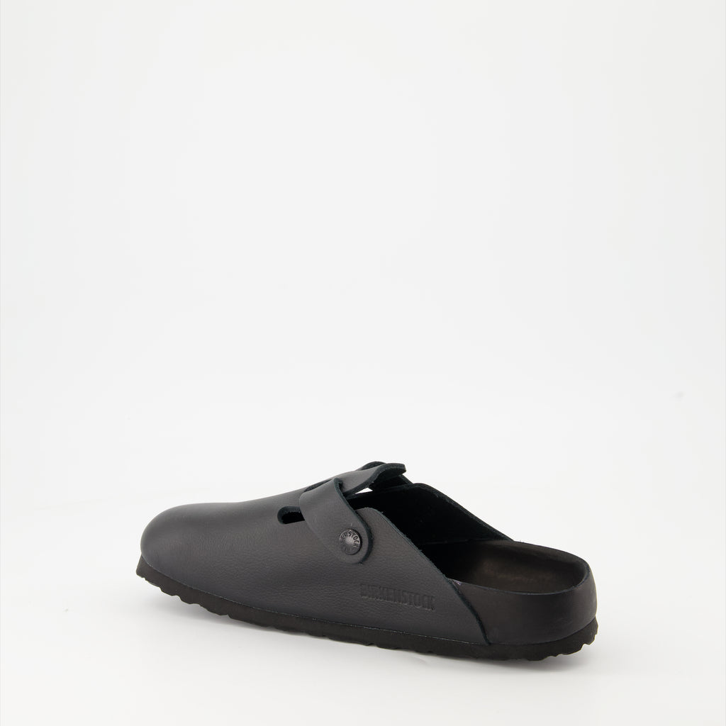 Chaussures ouvertes Mules Boston Birkenstock Noir Femme