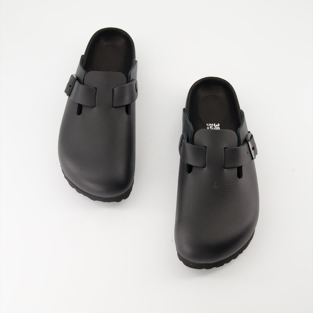 Chaussures ouvertes Mules Boston Birkenstock Noir Femme