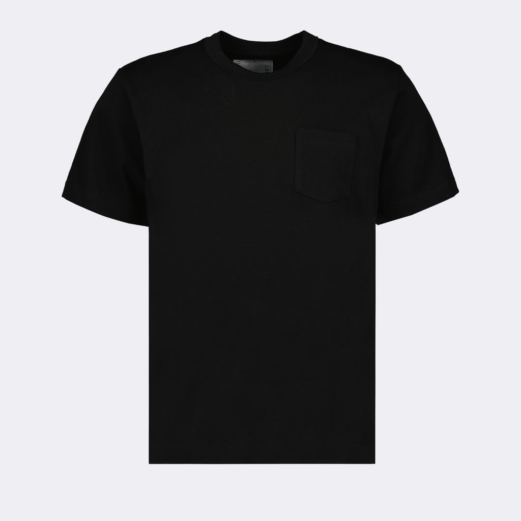 Camisetas T-shirt à zip Sacai Preto Homme