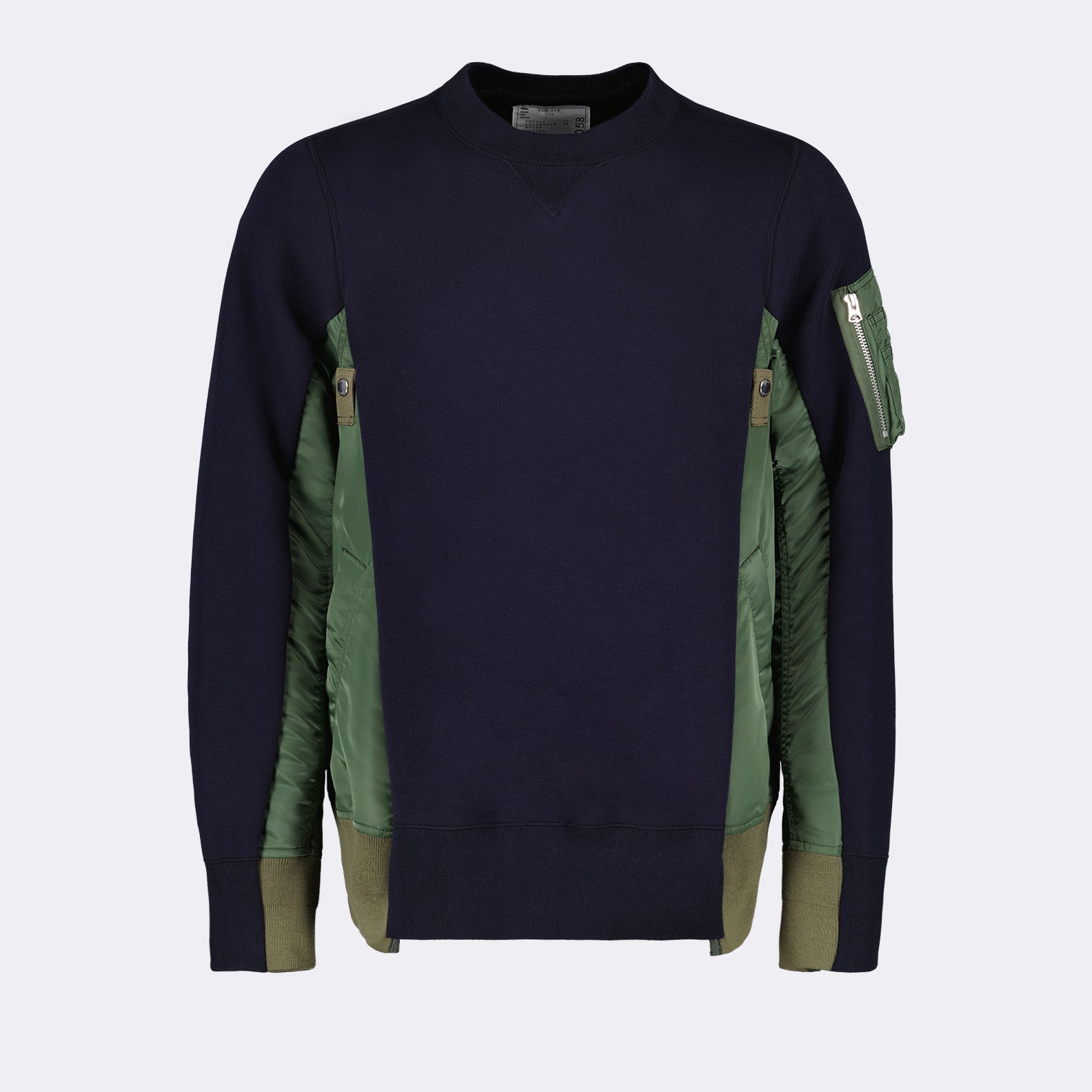 Maille Pull bi-matière Sacai Bleu Homme
