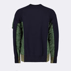 Prendas de punto Pull bi-matière Sacai Azul Homme
