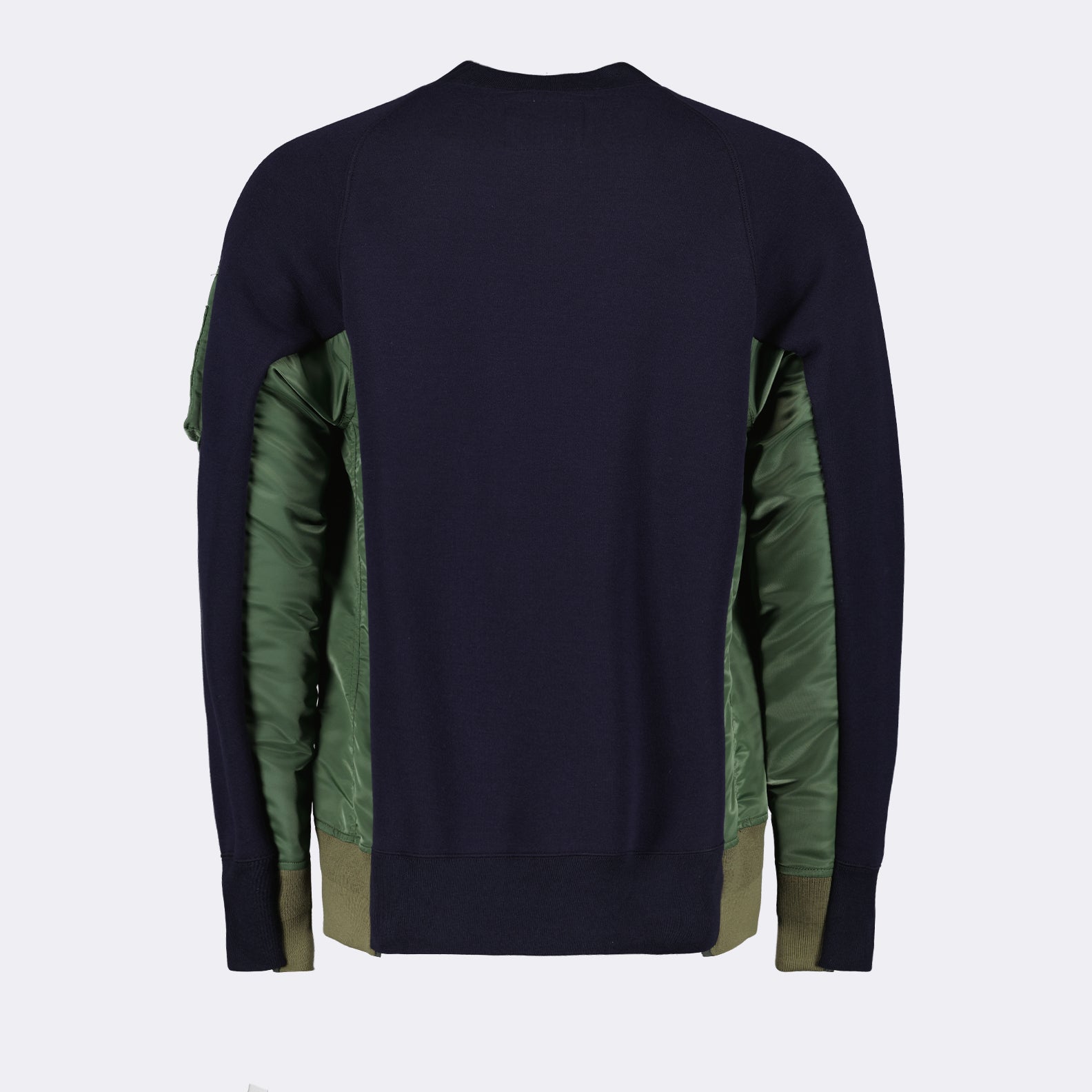 Maille Pull bi-matière Sacai Bleu Homme