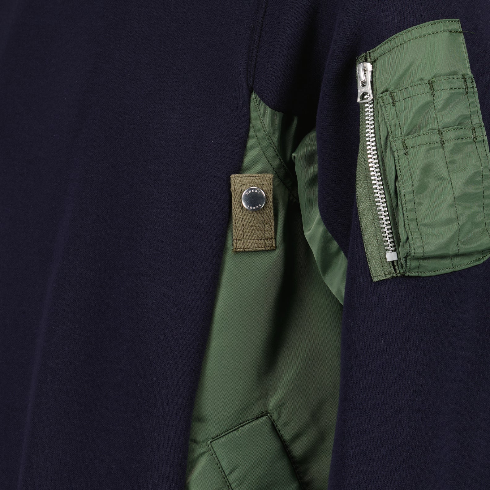Maille Pull bi-matière Sacai Bleu Homme